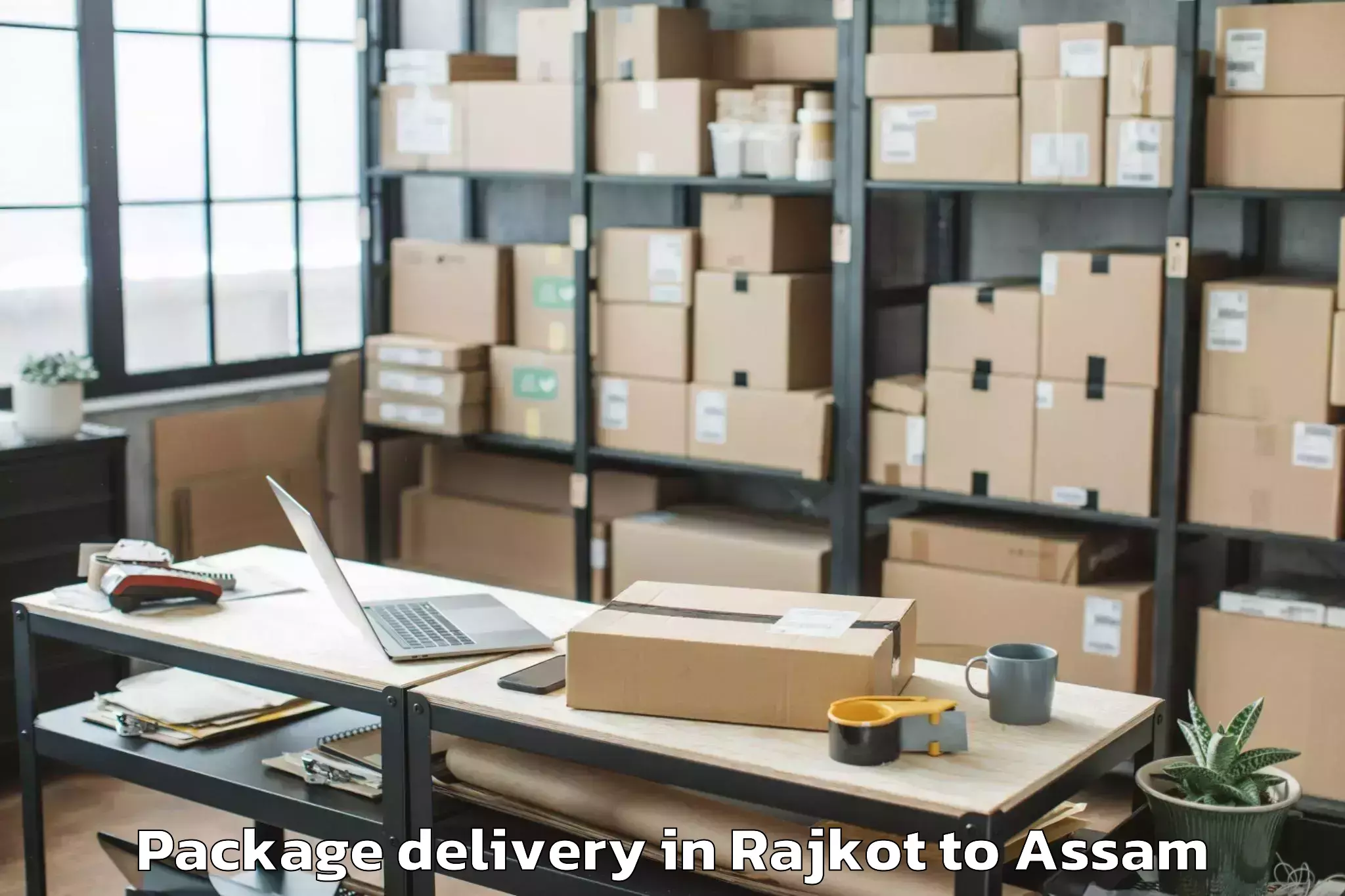 Affordable Rajkot to Abhilashi University Sivasagar Package Delivery